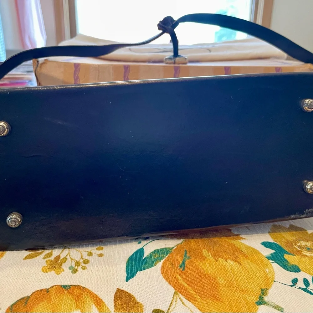 Brighton woman's Croc-Embossed Brown Leather Bag - Picture 4 of 7